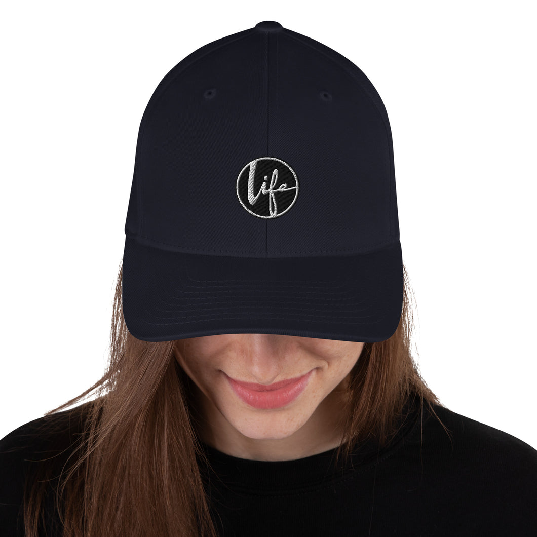 Life Logo Flexi Twill Cap (BLACK) - Unisex