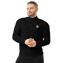 Load image into Gallery viewer, Life Logo Quarter zip pullover (Black)
