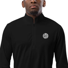 Load image into Gallery viewer, Life Logo Quarter zip pullover (Black)
